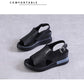 ❤️Keilsandalen für Damen – einfarbig, offene Zehenpartie