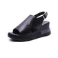 ❤️Keilsandalen für Damen – einfarbig, offene Zehenpartie