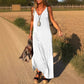 ⏳Begrenzte Zeit 50% Rabatt💥Maxi-Cami-Kleid mit V-Ausschnitt für Damen