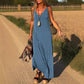 ⏳Begrenzte Zeit 50% Rabatt💥Maxi-Cami-Kleid mit V-Ausschnitt für Damen