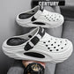 ✈️Atmungsaktive Slip-On-Sandalen für Herren👣Zwei Arten, ein Paar Schuhe zu tragen👣