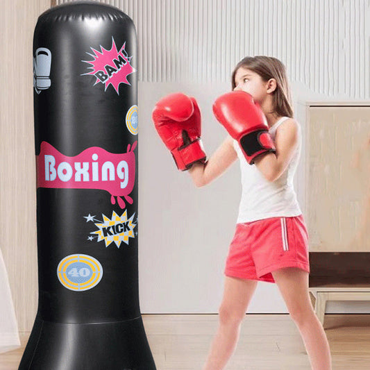 🎉 Neujahrsgeschenk – 50% RABATT!🥊 Eltern-Kind Aufblasbarer Boxbecher – Aktiv, sicher & trainiert Motorik (3-15 Jahre)